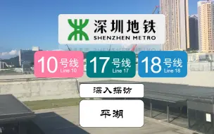 Download Video: 【深圳地铁】站台两对空地大面积预留？站厅艺术墙藏有蓝布？深惠城际下沉广场旁有下沉广场？L10-L17L18平湖站深入探访实录