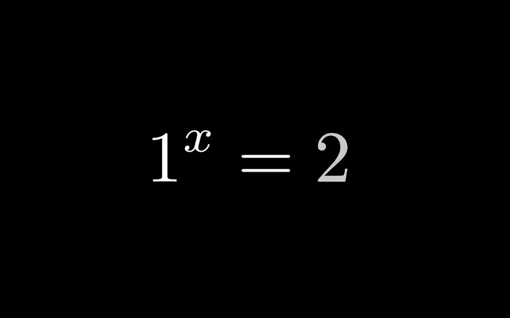 [图]1^x=2怎么解，高中生也能看懂【manim动画】