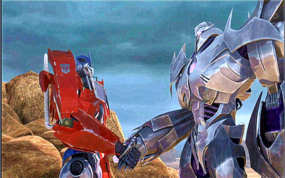 活动作品动漫变形金刚领袖之证25握手言和面对共同的敌人宇宙大帝