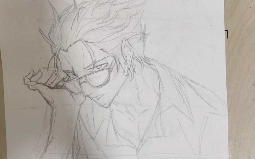 临摹物语系列里面的贝木泥舟