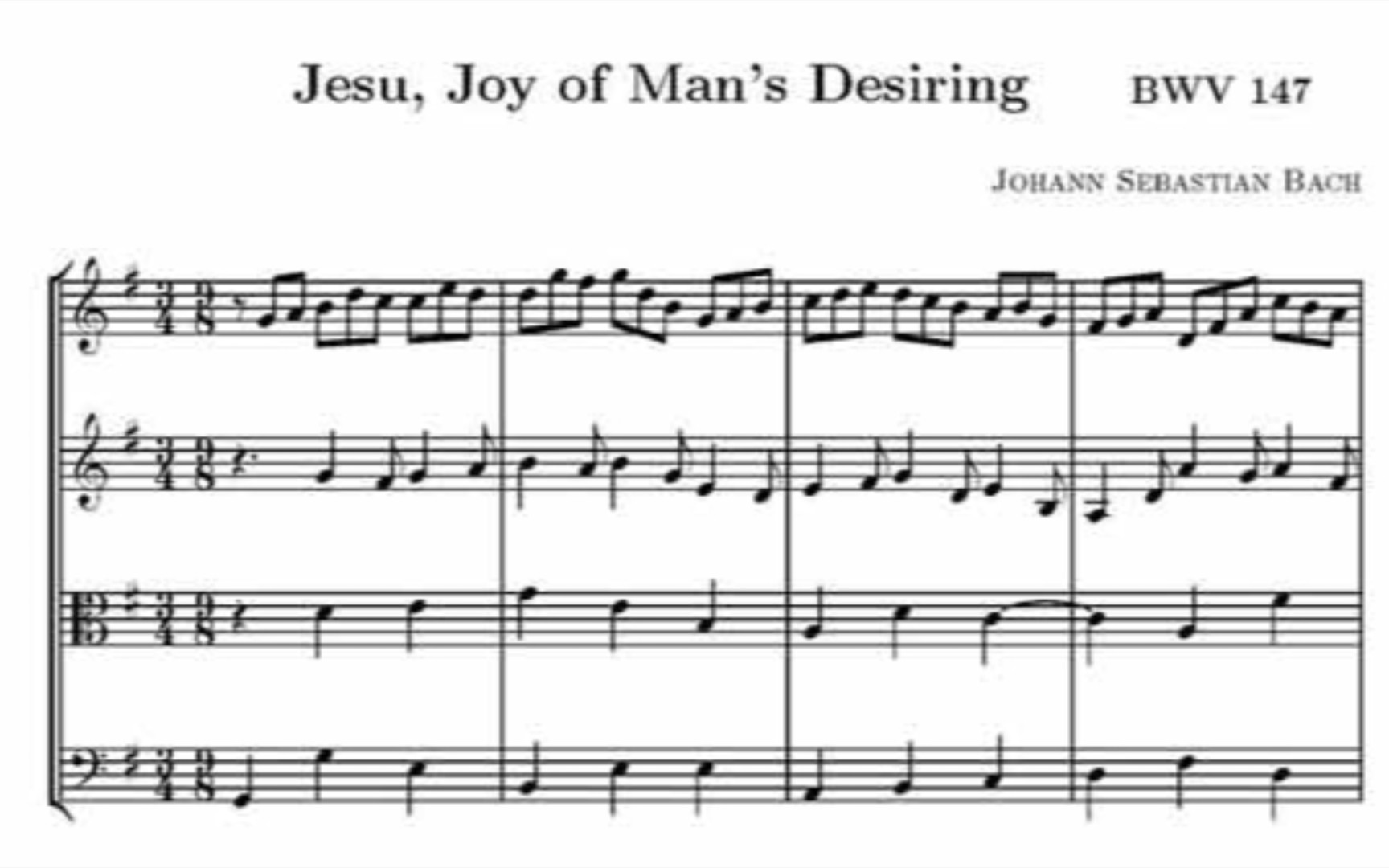 [图]（助眠）《耶稣，世人期待的喜悦》Cantata BWV 147:Jesu,joy of man's desiring