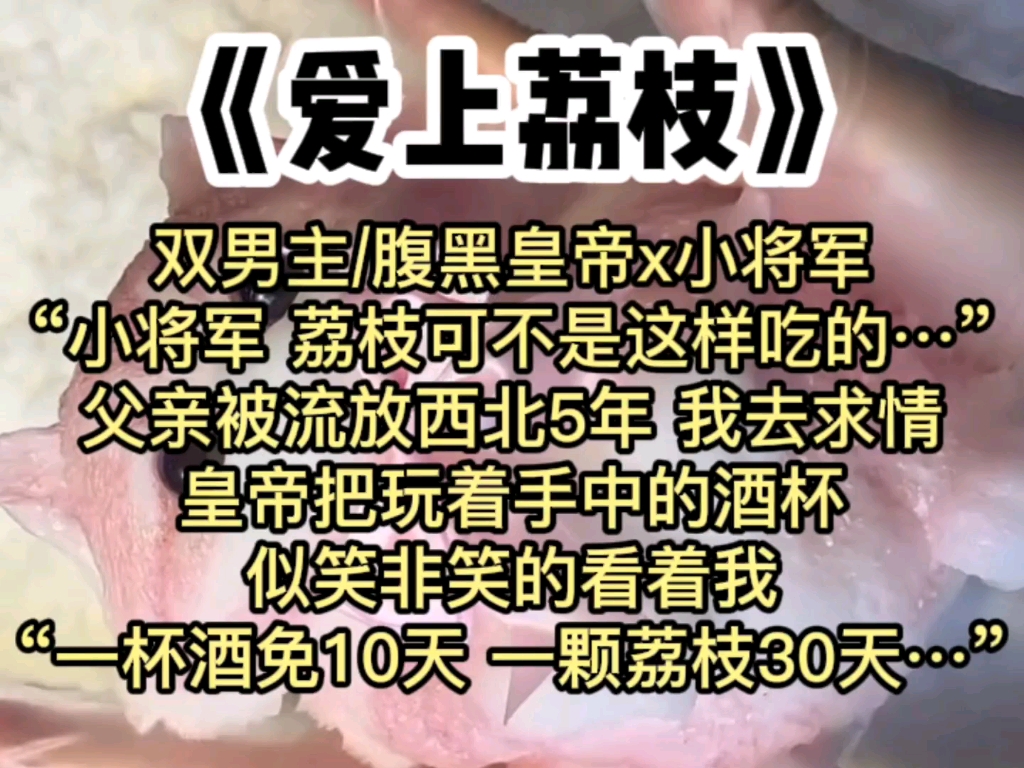 【双男主】“小将军 荔枝可不是这样吃的…”皇帝把玩着手中的酒杯,似笑非笑的看着我,“一杯酒免10天 一颗荔枝30天…”哔哩哔哩bilibili