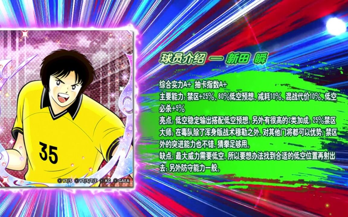 【足球小将:最强十一人】【力】新田 瞬(光速得分手)