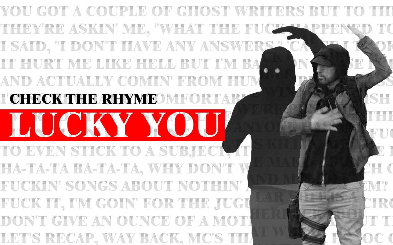 [图][韵脚解析]Eminem语速爆炸的Lucky You韵脚也爆炸？Kamikaze - Lucky You - Check the Rhyme