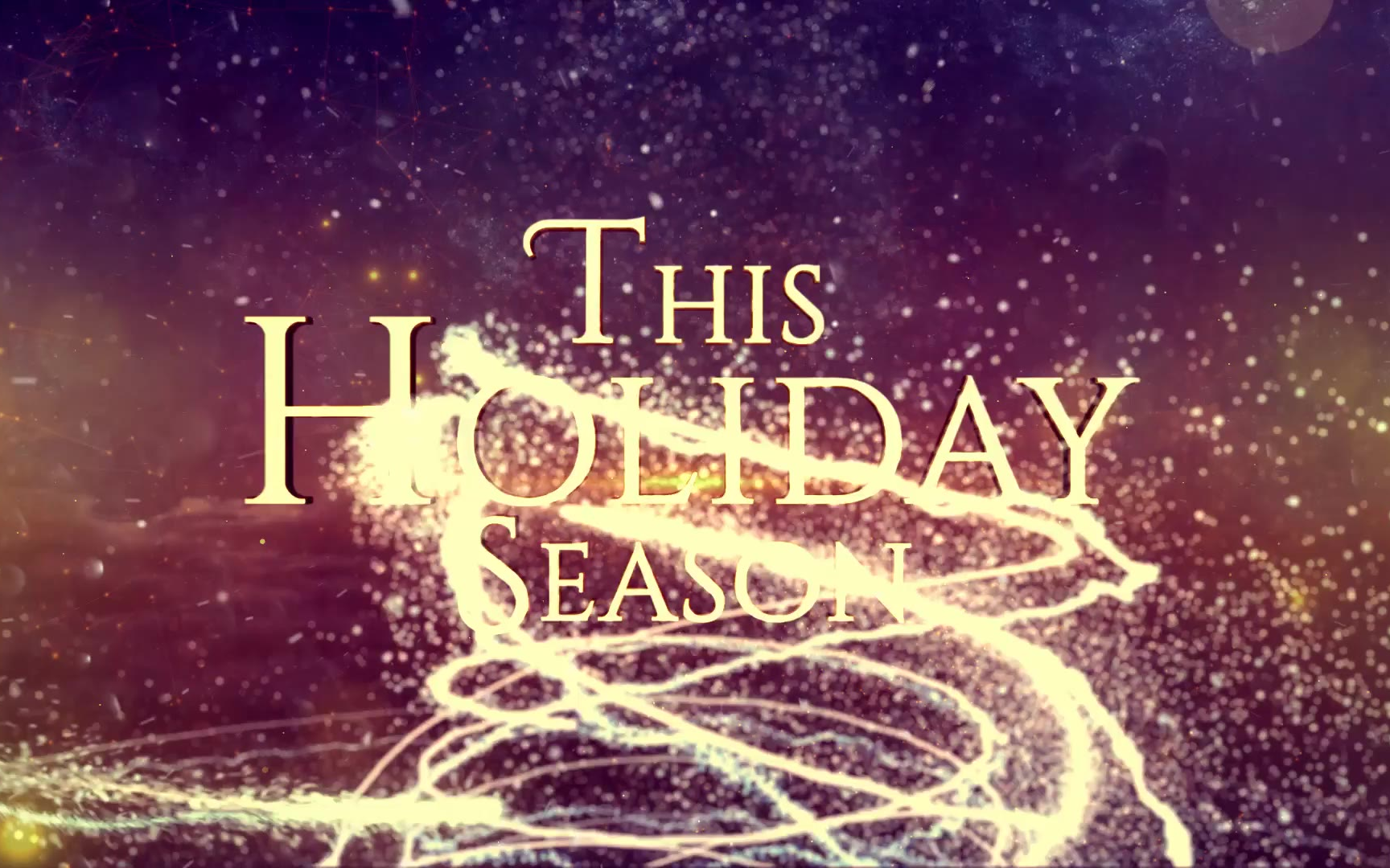 ae模板-3d文字飞入圣诞节特效的动态logo片头模板标识品牌商品店铺