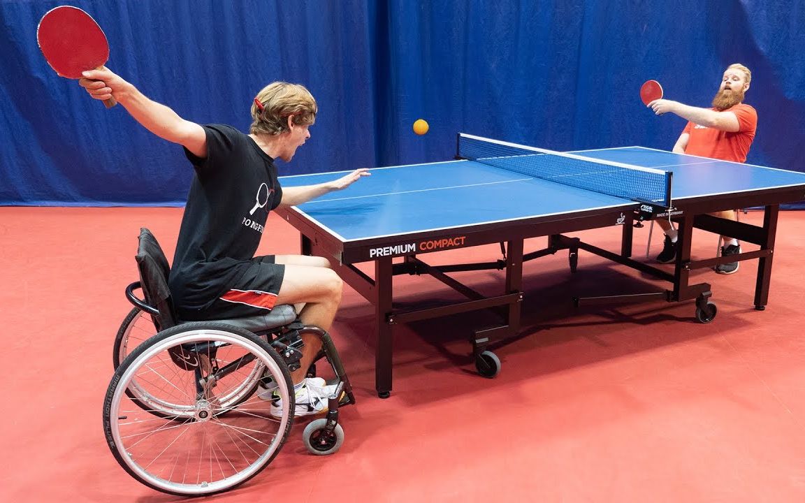 轮椅上的乒乓球不一样的精彩