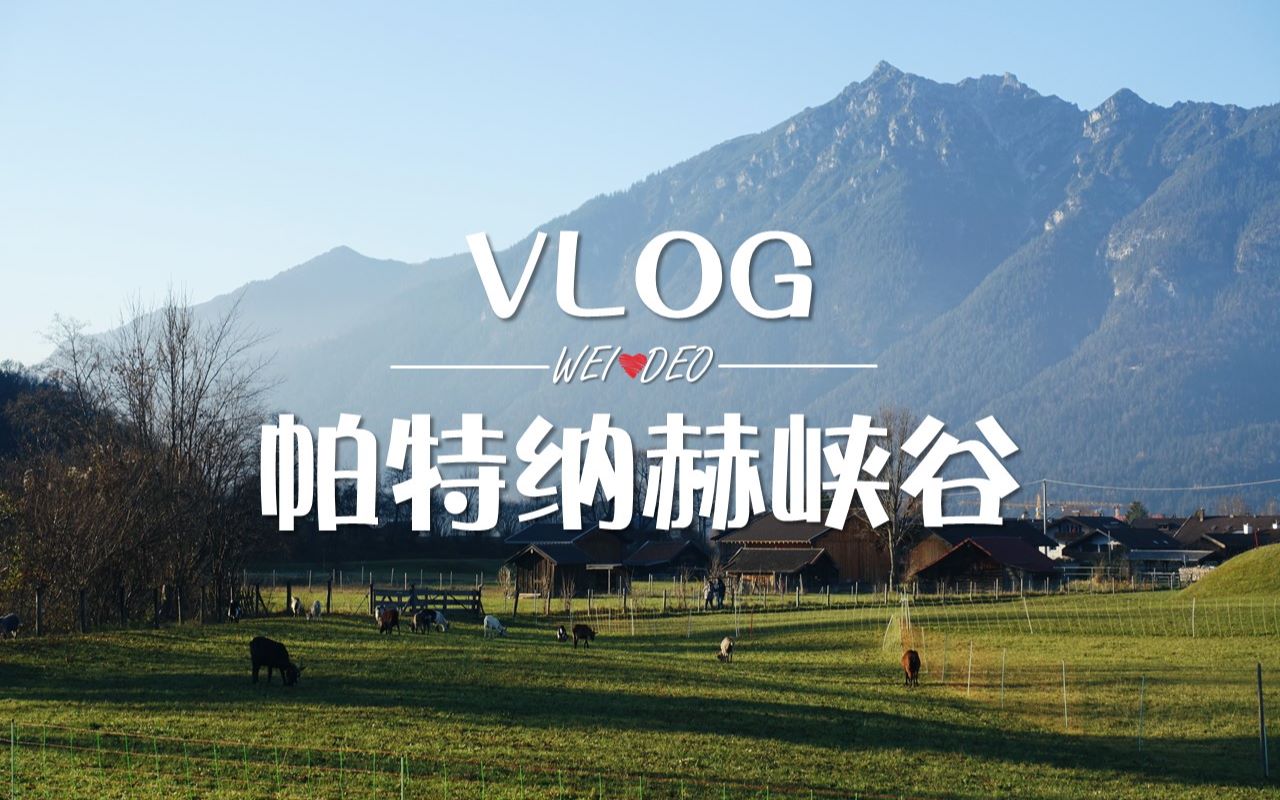 [图]阿尔卑斯山风光-帕特纳赫峡谷一日游｜Alpen-Partnachklamm｜【WEIDEO｜旅行VLOG】