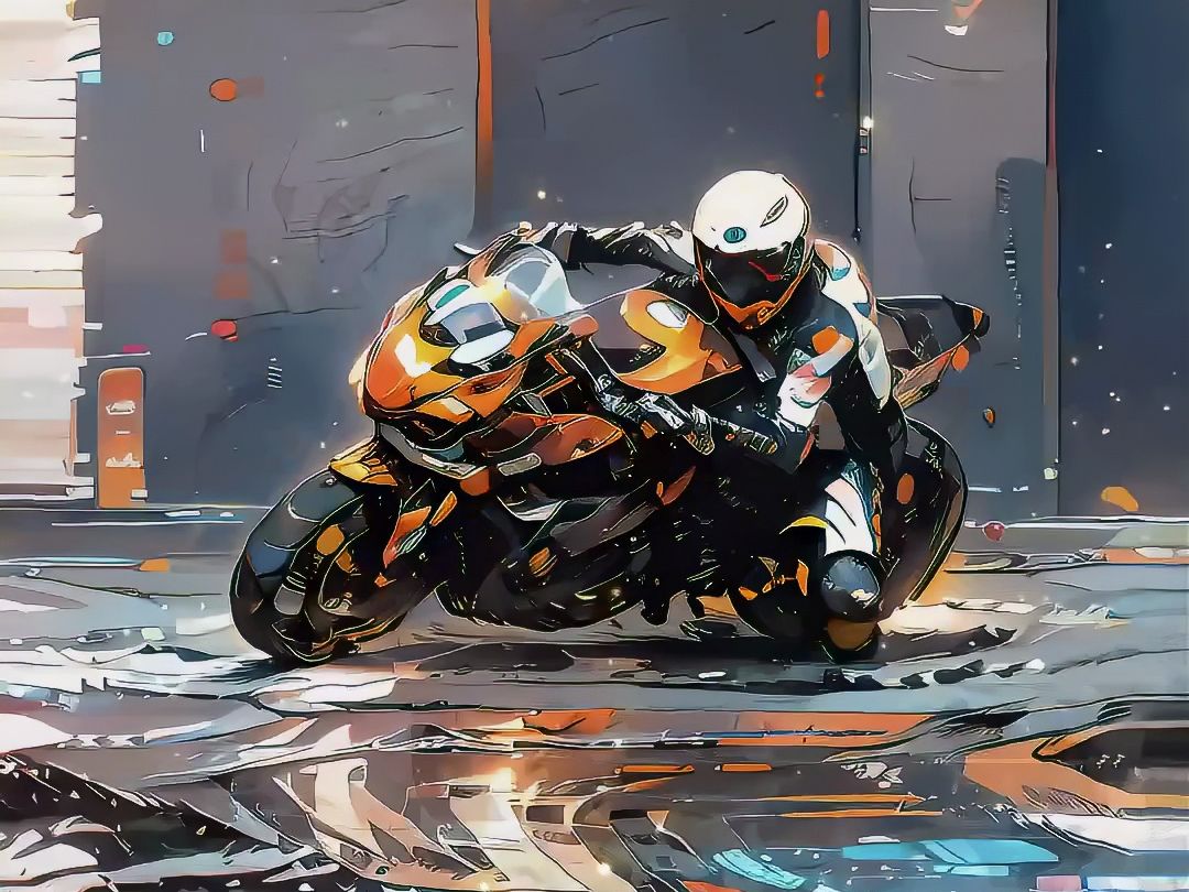 听说没有人能拒绝炫酷机车少女?