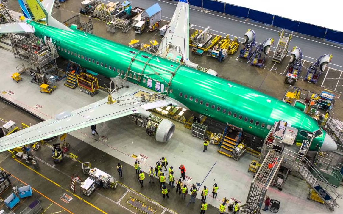 【科技】走进波音生产线,2分钟带你看完波音飞机组装过程