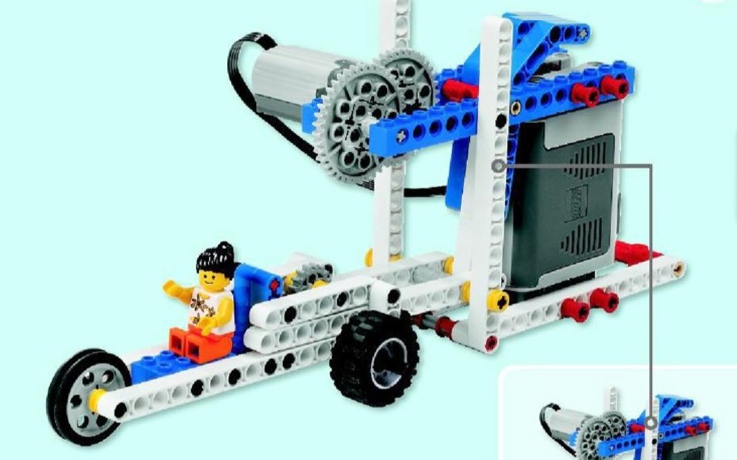 lego968612高速赛车,利用齿轮加速赛车还可以改变齿轮组合,有点意思哔哩哔哩bilibili