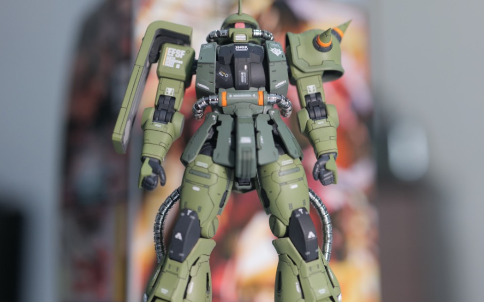 育胶乐园扎古gk 喷涂展示 万代mg扎古2.