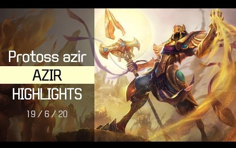 Protoss azir阿兹尔中路亮点剪辑视频LOL英雄联盟哔哩哔哩bilibili