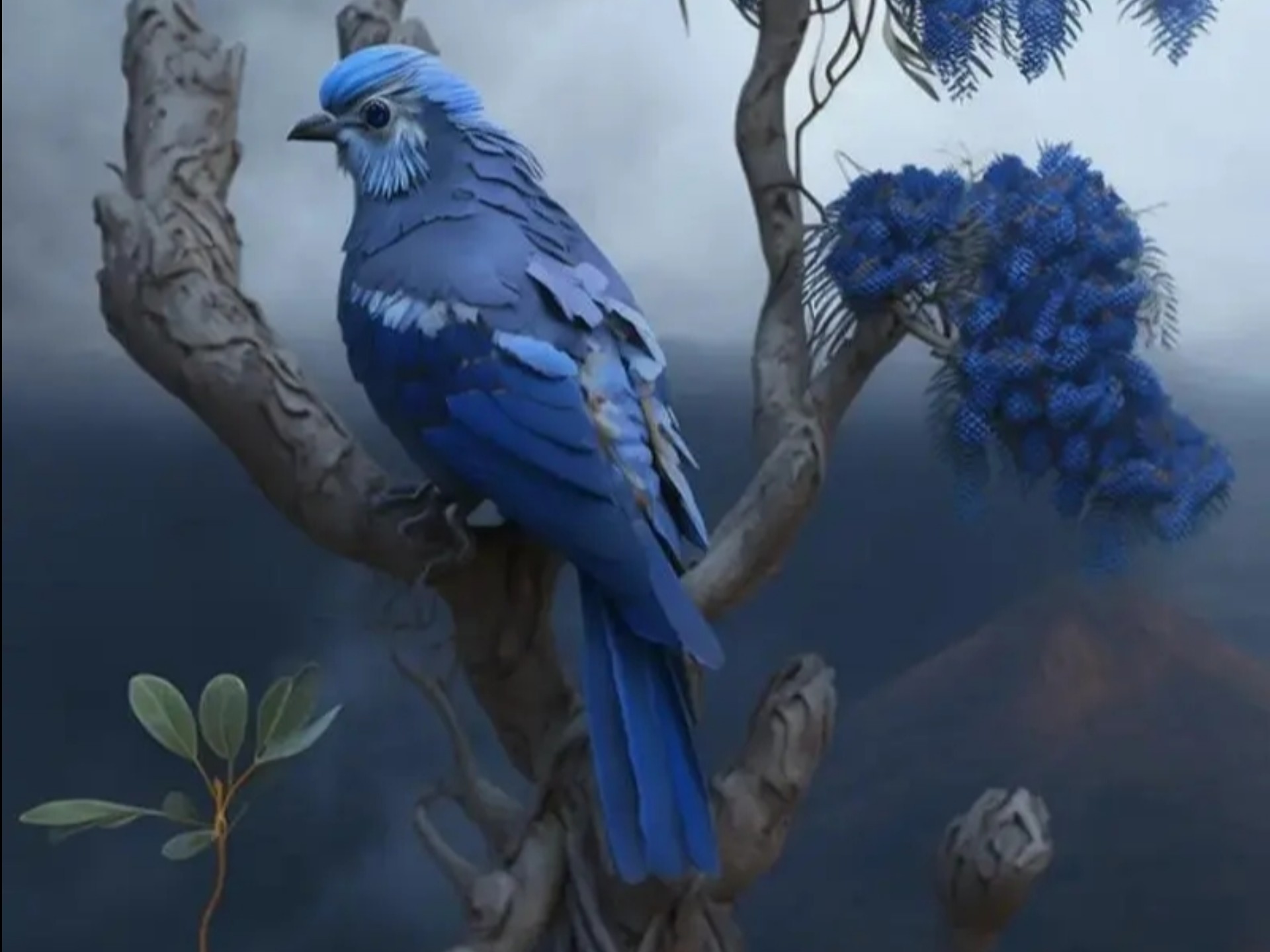 蓝桉已遇释槐鸟,不爱万物唯爱你