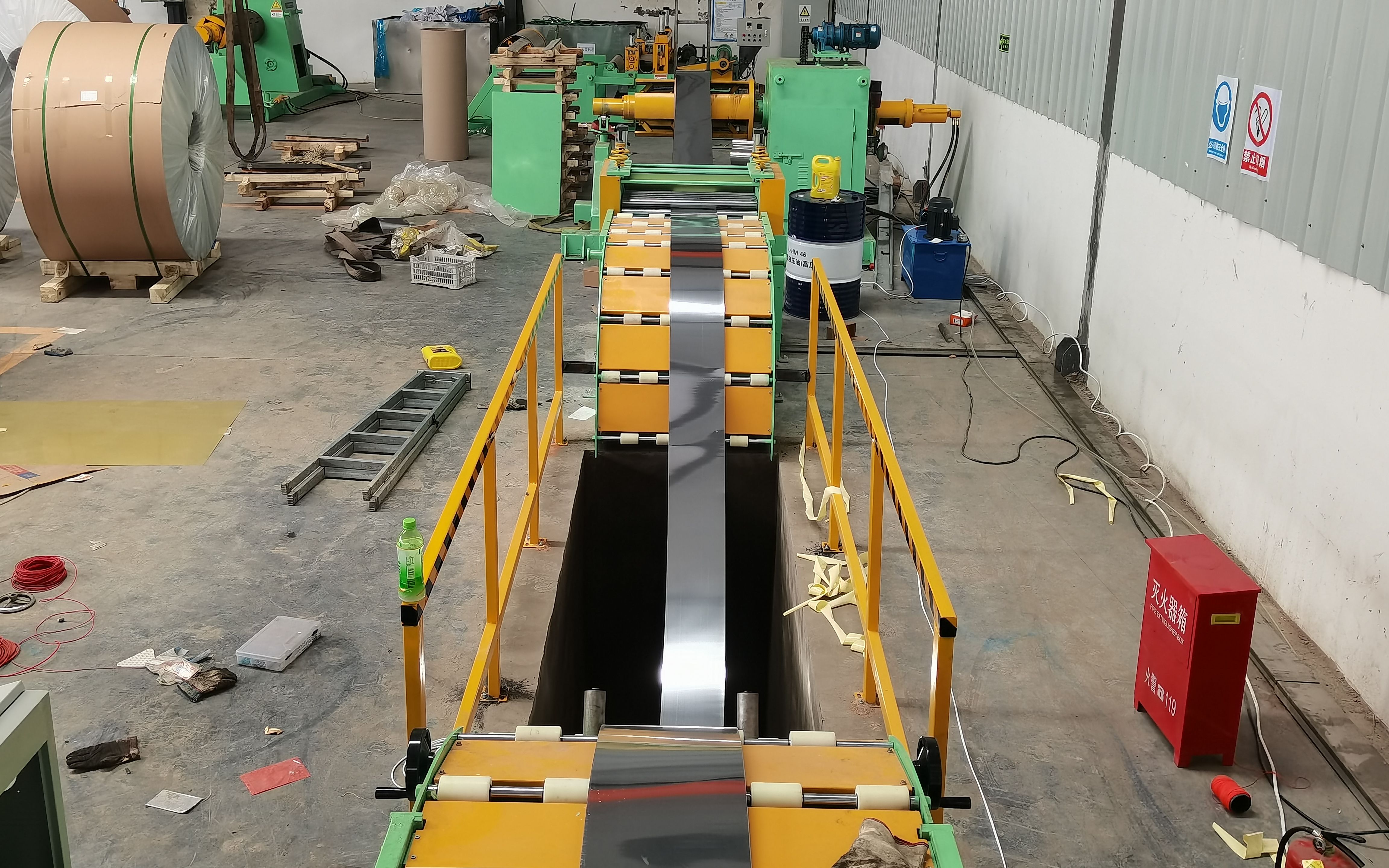 铝板开平剪切线,开卷校平剪切线