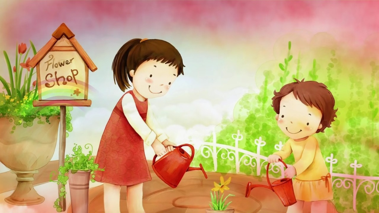 视频素材丨15幼儿园演出儿童表演节目大屏幕可爱卡通晚会背景视频素材