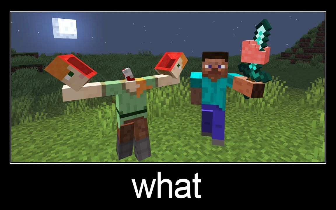 minecraft wait what meme part 325 (scary alex and steve)【搬運】