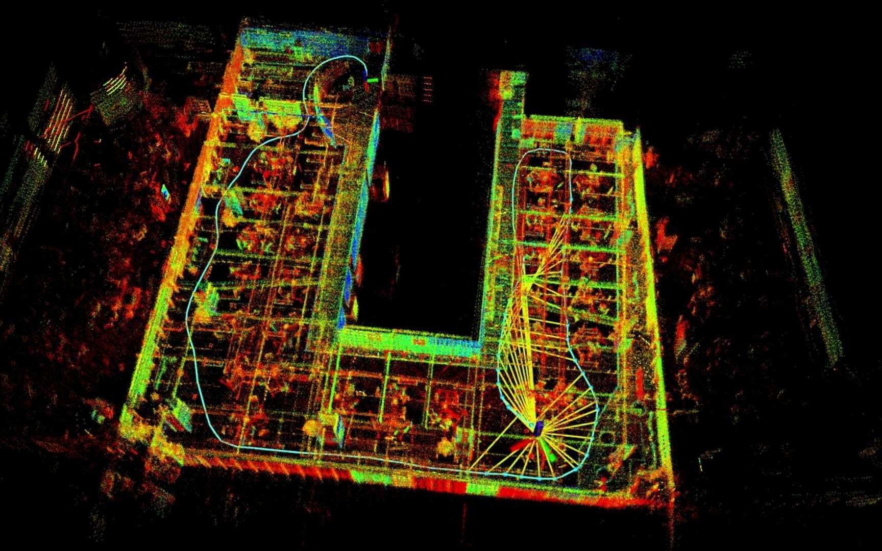 手持激光雷达室内建图