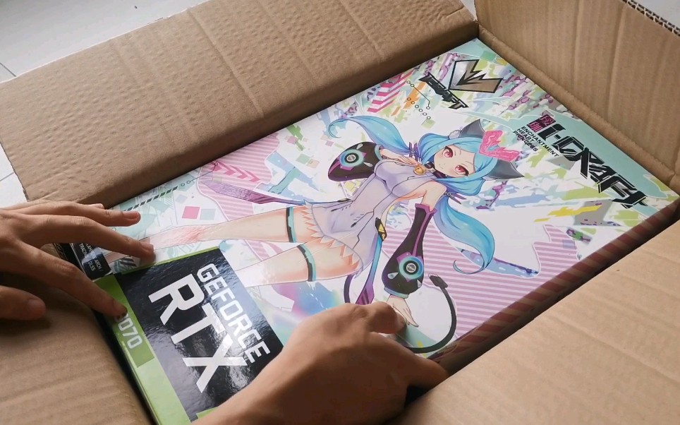 抖音肉姐家3799买的瑷珈限定3070开箱下山了