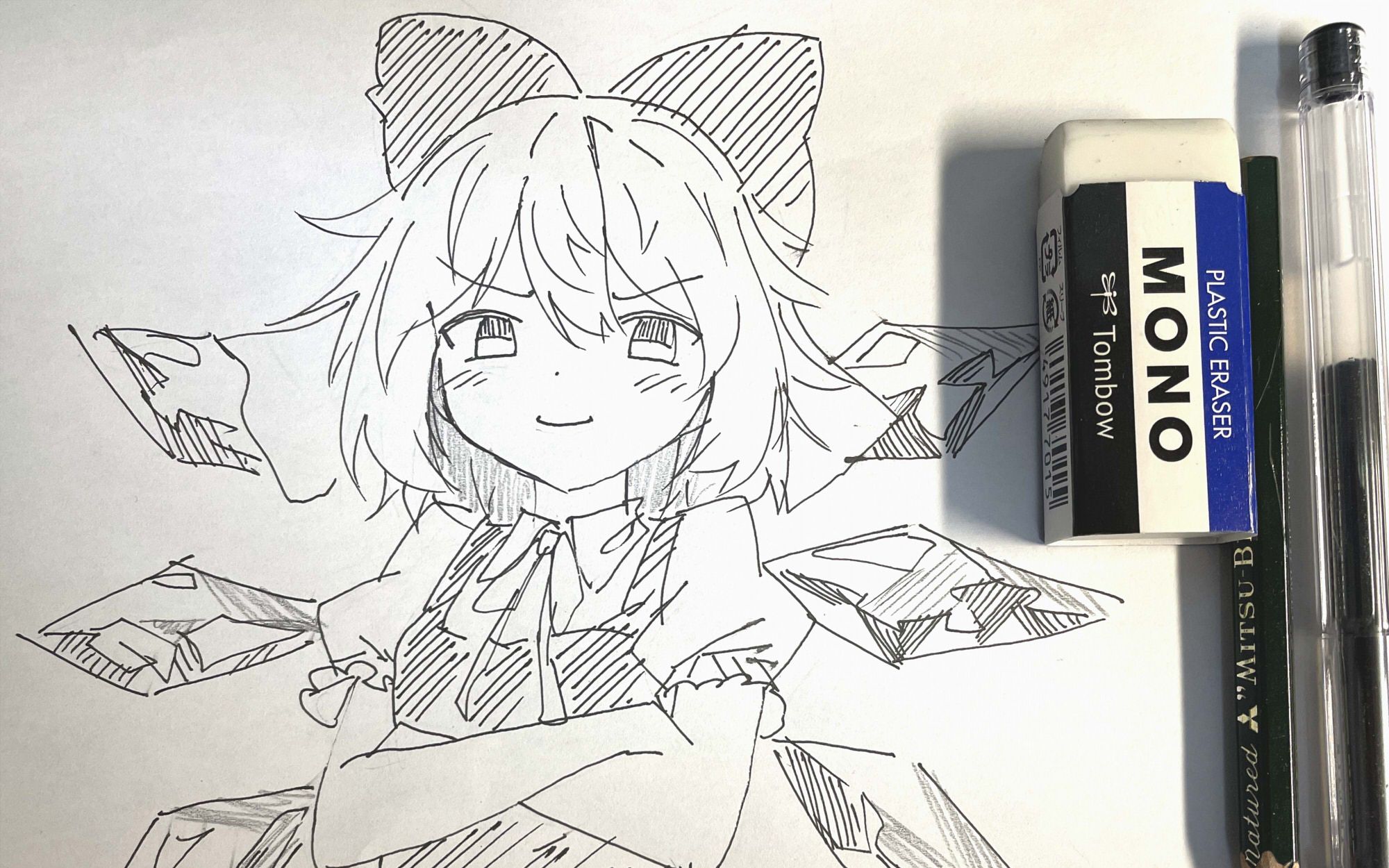 用钢笔画了琪露诺