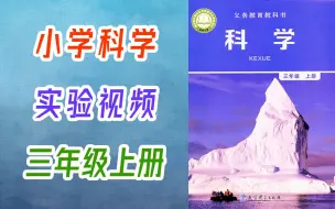 小学科学 教科版 三年级上册 科学实录 实验视频