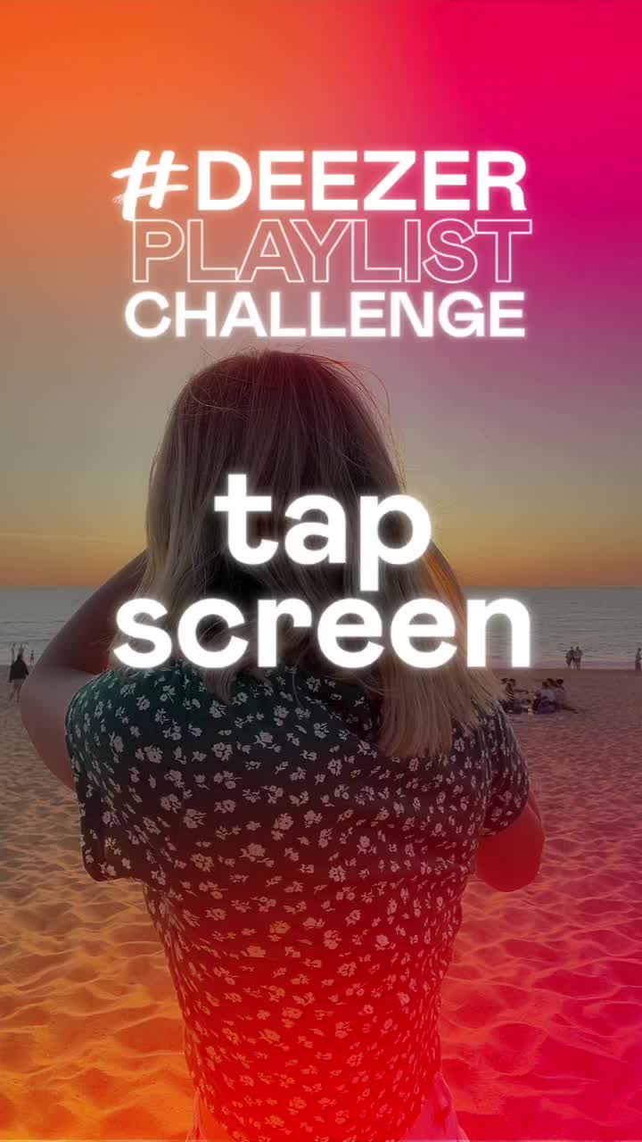 quand je fais le challenge de @ deezerfr sur la plage jétais