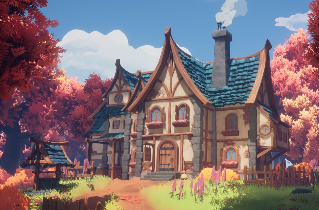 3dmax游戏风格化建筑场景建模,零基础布线思路 光速掌握模型制作技巧