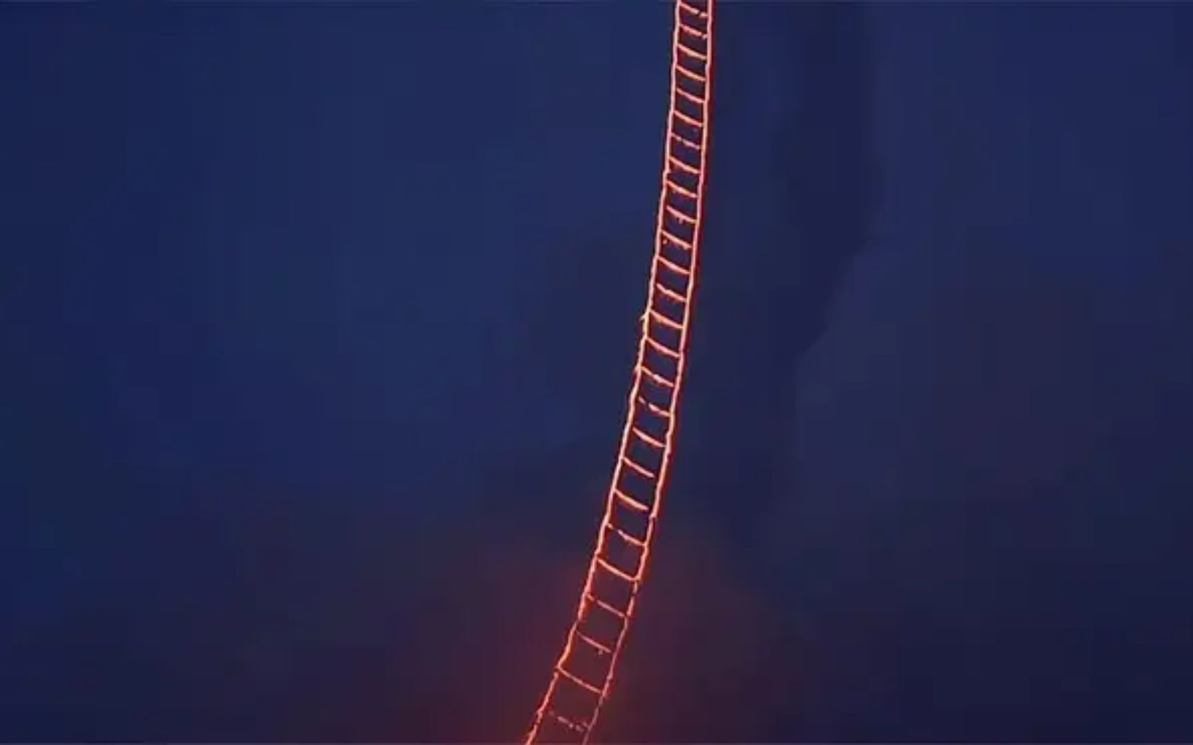 全球最长的天梯烟花,耗费了21年,才在空中能停留60秒!