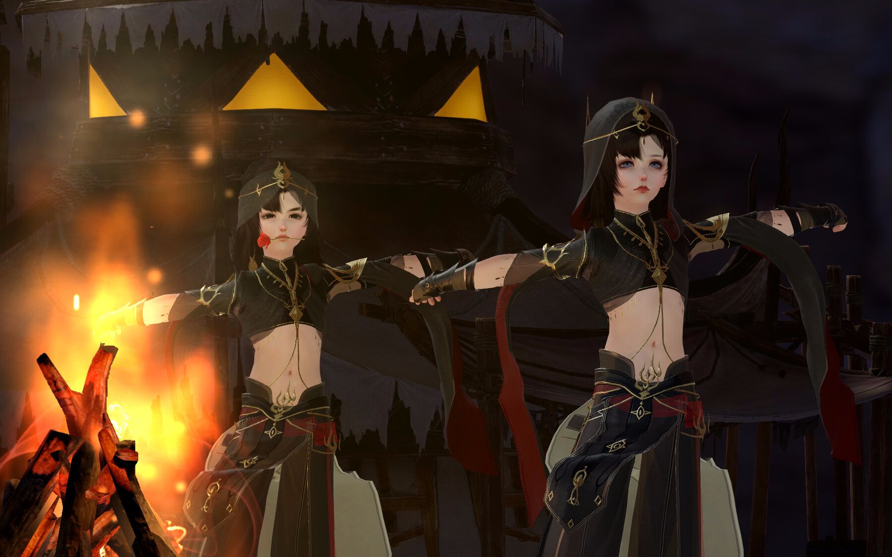 【剑三】明教小男孩12套校服【兜帽效果】