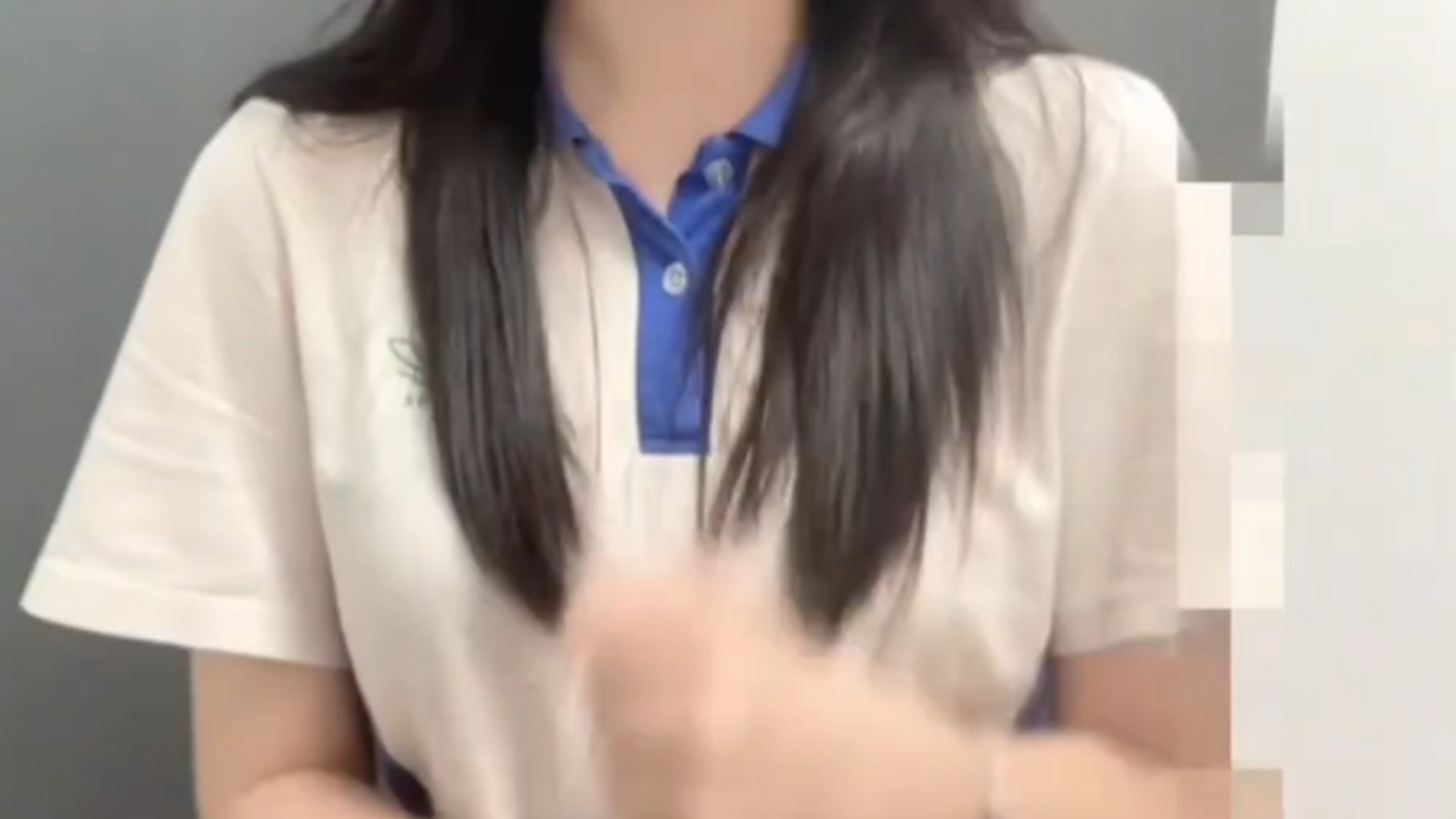 深圳校服女高中生，里面有捣蒜舞，清纯吗