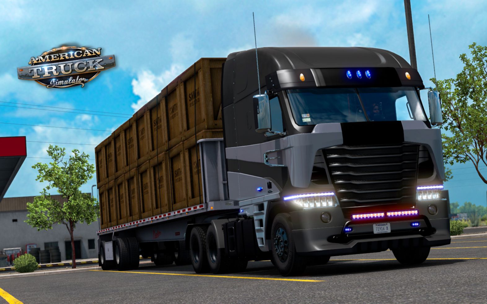 美洲卡车模拟驾驶惊破天经过百万美金公路americantrucksimulator