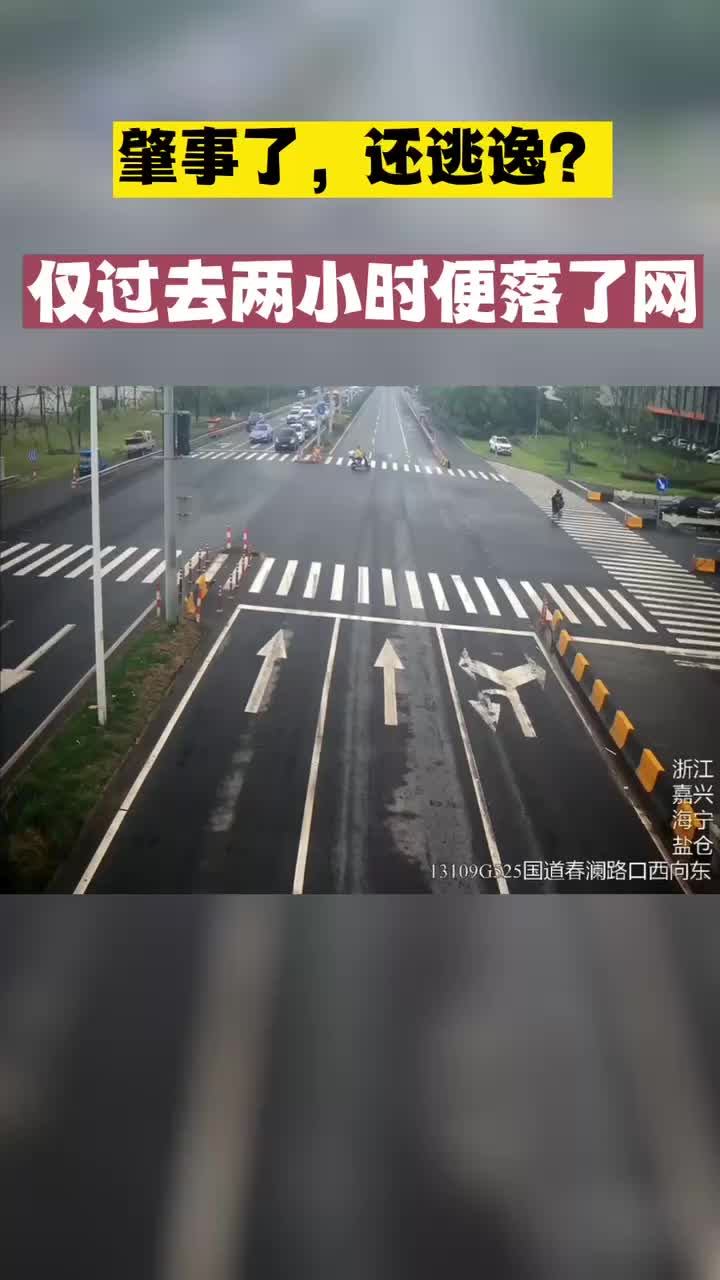 肇事后溜了就没事了?两个小时就被逮了哔哩哔哩bilibili