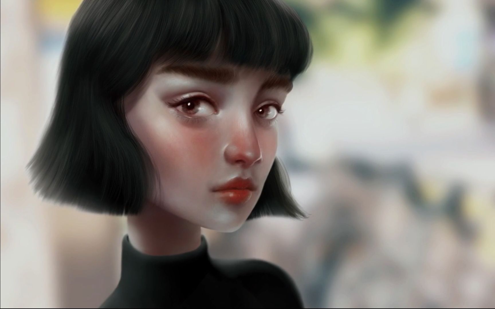 搬运【厚涂】小姐姐发型很潮!