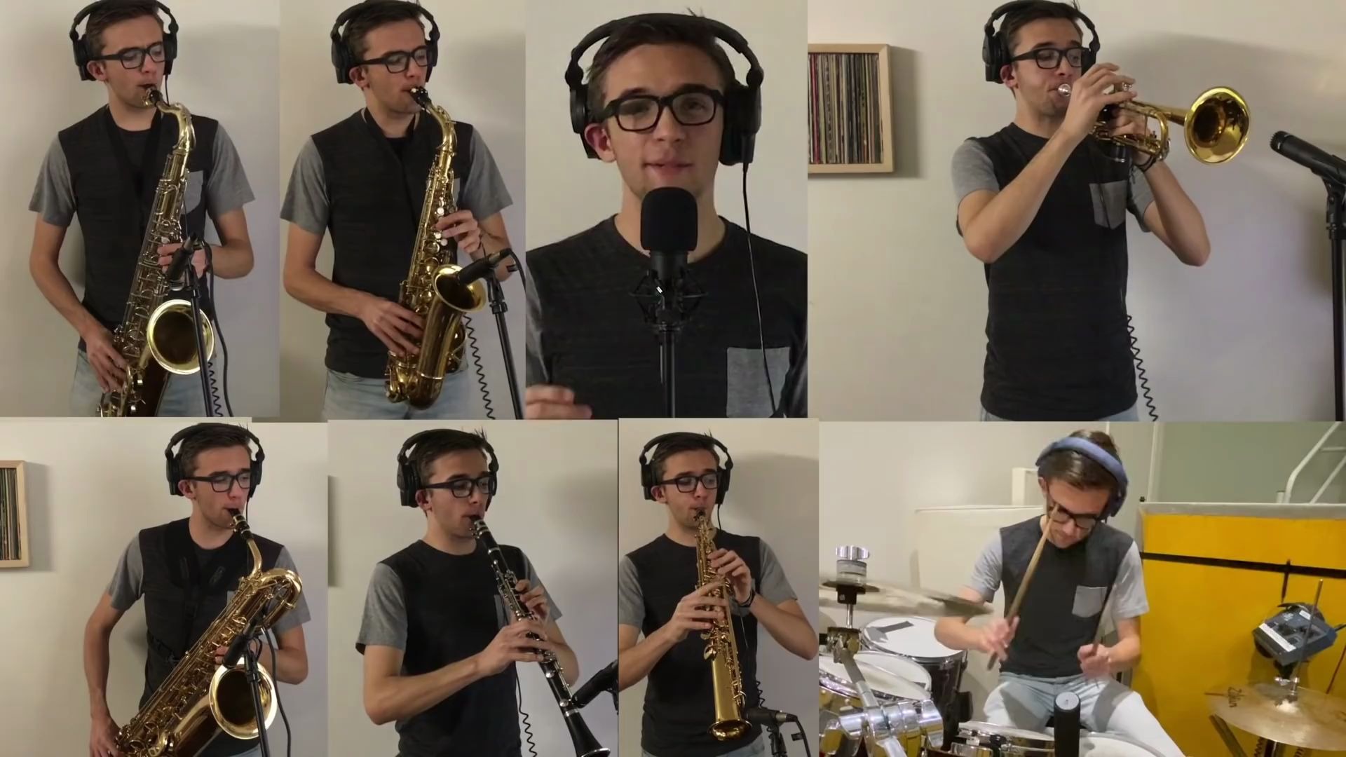 一个人的乐队!swing band!_哔哩哔哩 (゜-゜)つロ 干杯~-bilibili