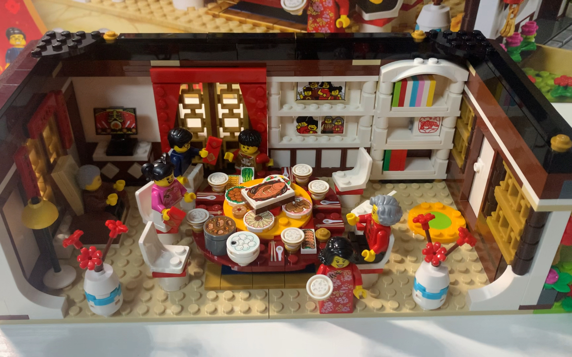 【乐高展示】除夕快乐～lego80101新春年夜饭～积木中的年味
