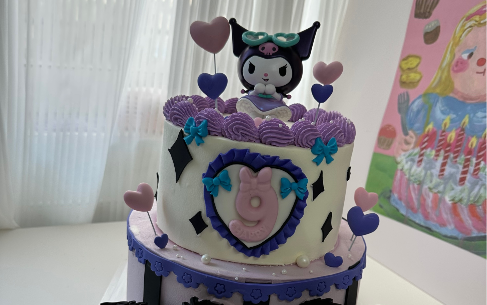 库洛米生日蛋糕