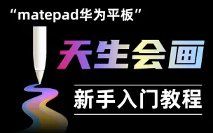 Download Video: 【matepad天生会画】B站首个系统的华为-天生会画教学视频，手把手教学（包含所有绘画技巧）零基础小白进阶大触看这一套就够了！