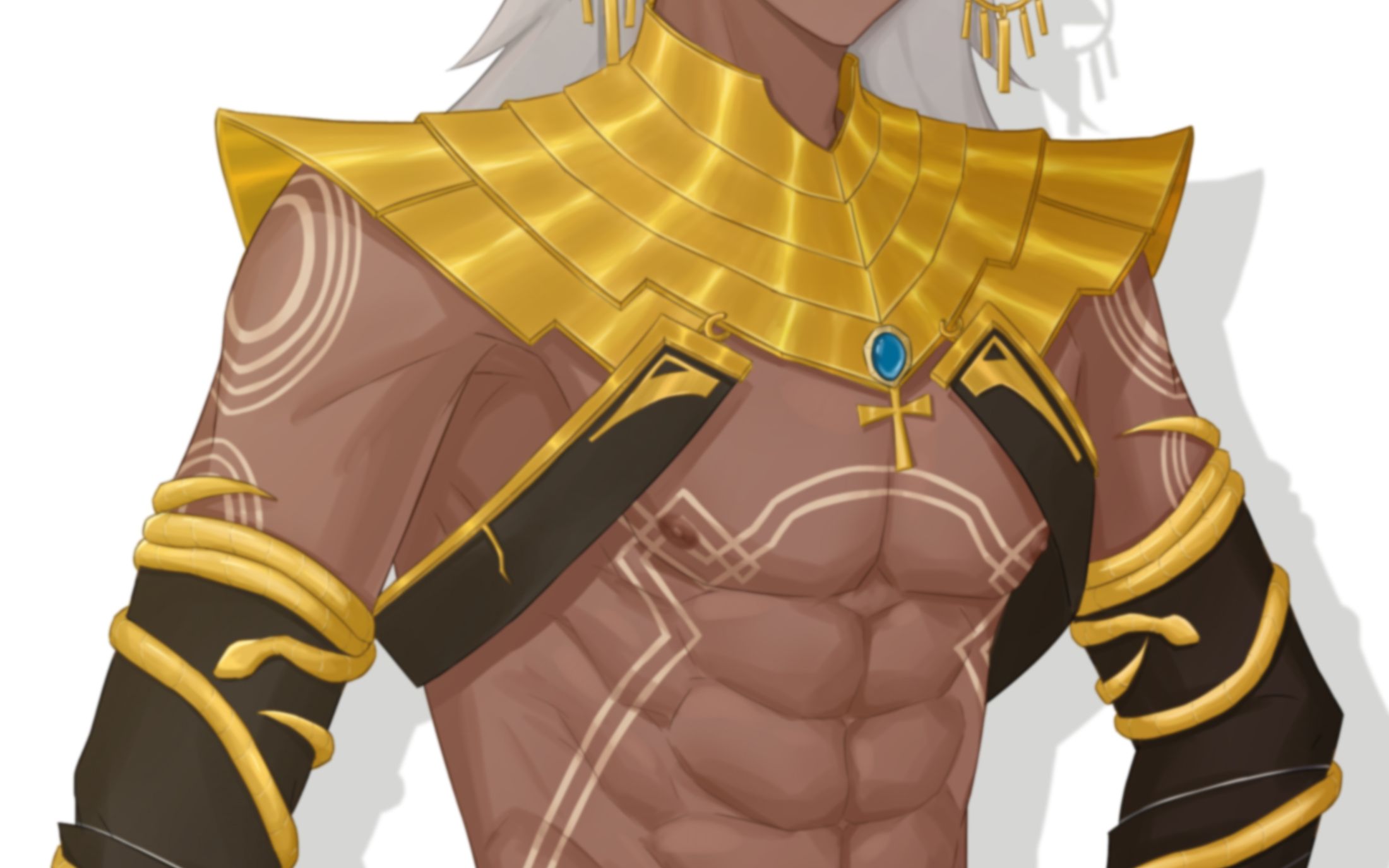 【绘画记录|大岳丸】什么时候喜欢黑皮的?