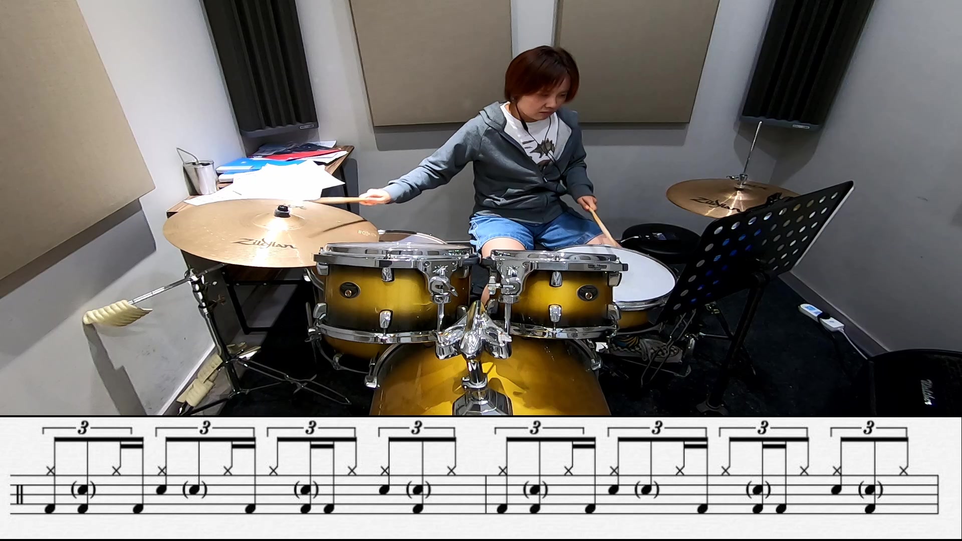 唐剑波架子鼓教程ghostnoteshufflegroove八