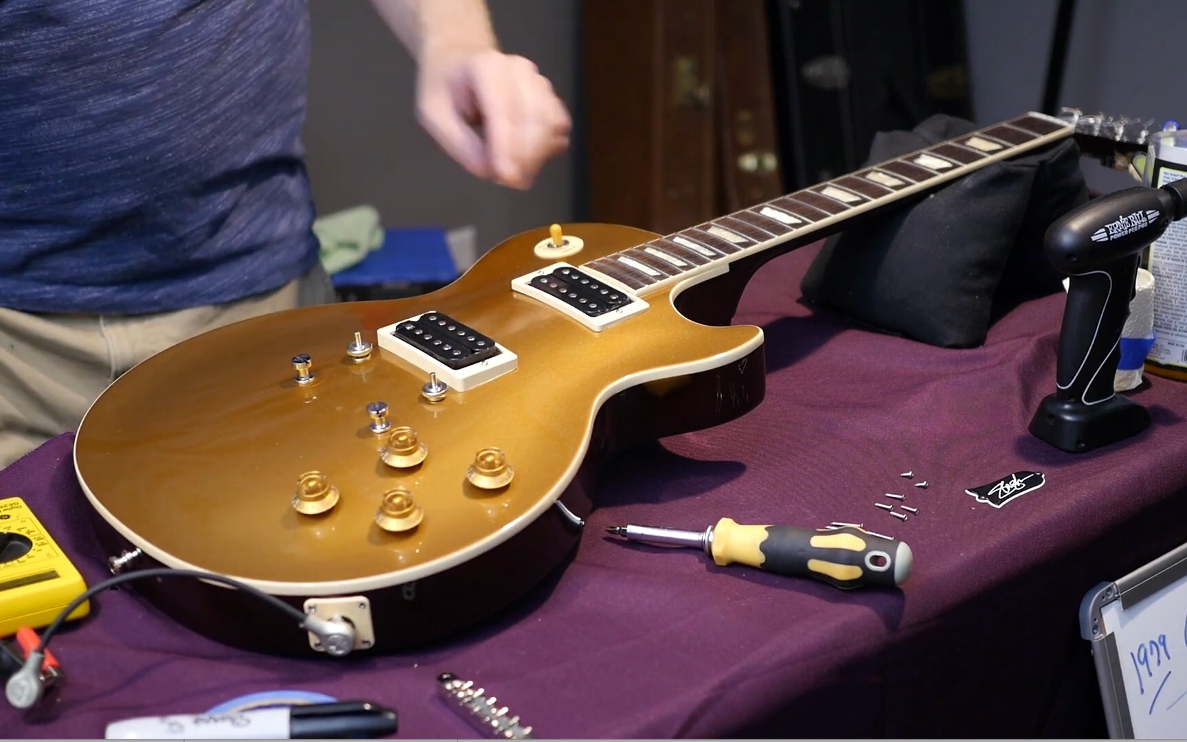 gibson 2020 slash goldtop lespaul 拆開看