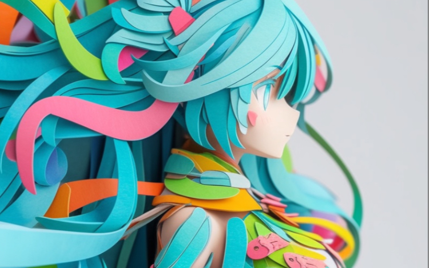 Paper Quilling 初音哔哩哔哩bilibili