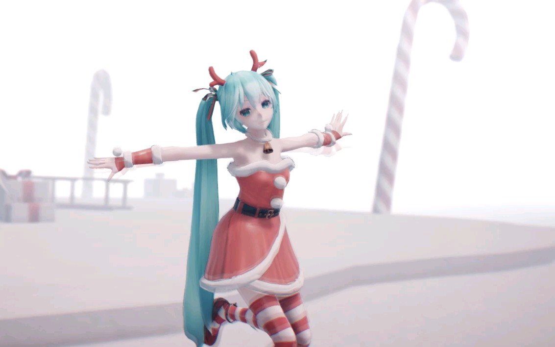 [图]【MMD】圣诞初音来了 Melting Snowman's Love Song 【Happy New Year 2019】