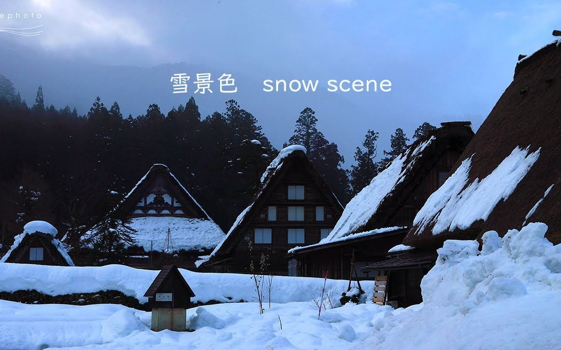 4K 雪景色 Snow Scene哔哩哔哩bilibili