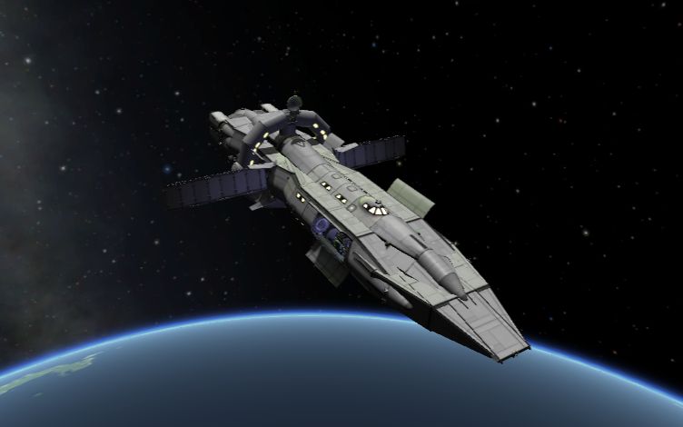 坎巴拉太空计划ksp用原版星舰给mun送去四颗通讯卫星