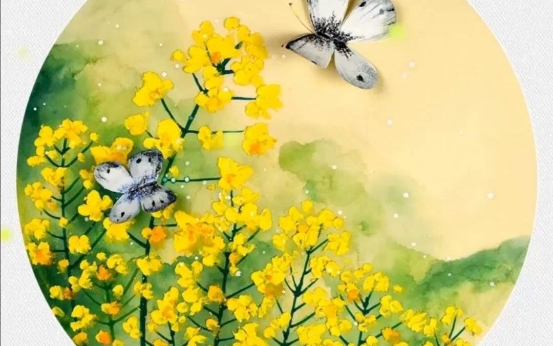 大视觉美术工作室创意美术油菜花