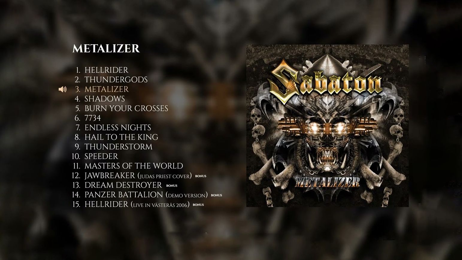 Sabaton《Metalizer》整专哔哩哔哩bilibili