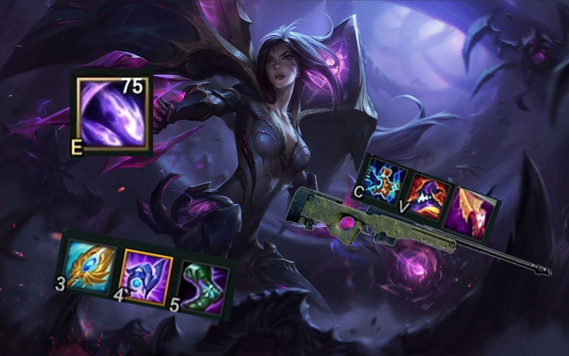 【无限火力ap卡莎】狙击手卡莎!你的头会找到我的w( e