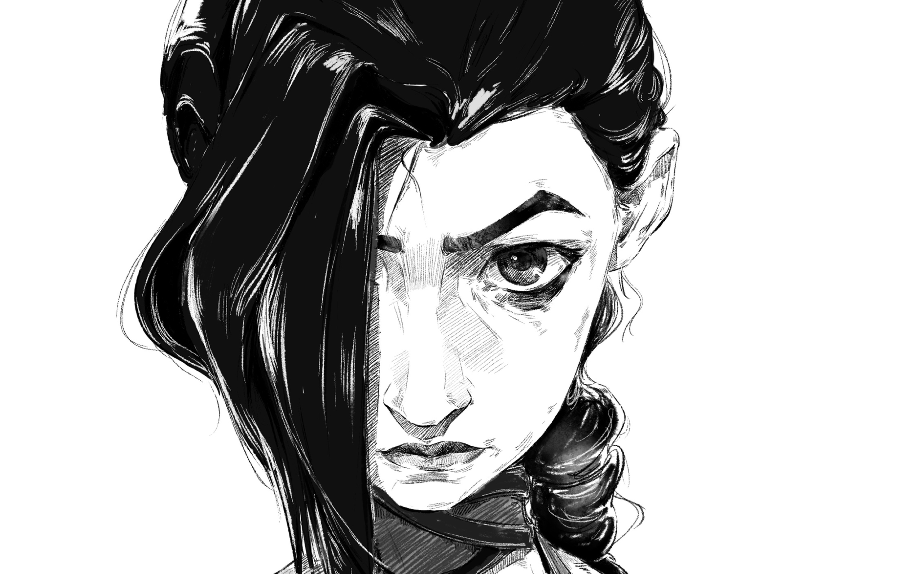 活动  【procreate线稿】今天画了一张金克丝