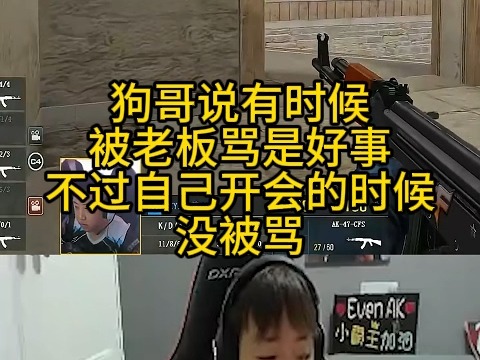 狗哥说有时候被老板骂是好事,不过自己开会的时候没被骂网络游戏热门视频