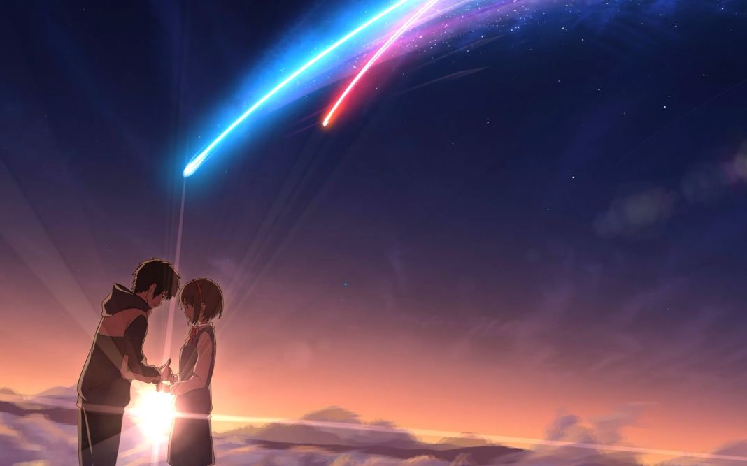 1080p60帧跨越时间来到你的世界请让我留在你身边言叶之庭你的名字