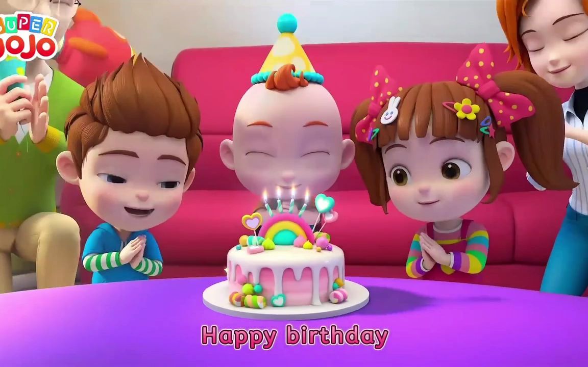 [图]超级 JoJo｜Happy Birthday to You 祝你生日快乐，乔乔｜Birthday Song for Kids 儿童生日歌｜童谣单曲